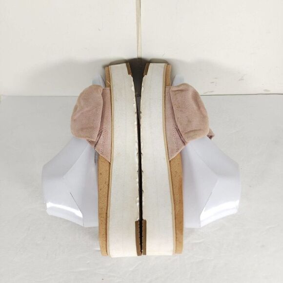 UGG Women's Joan US 10 Pink Suede Bow Open Toe Platform Slide Sandals - Picture 11 of 14
